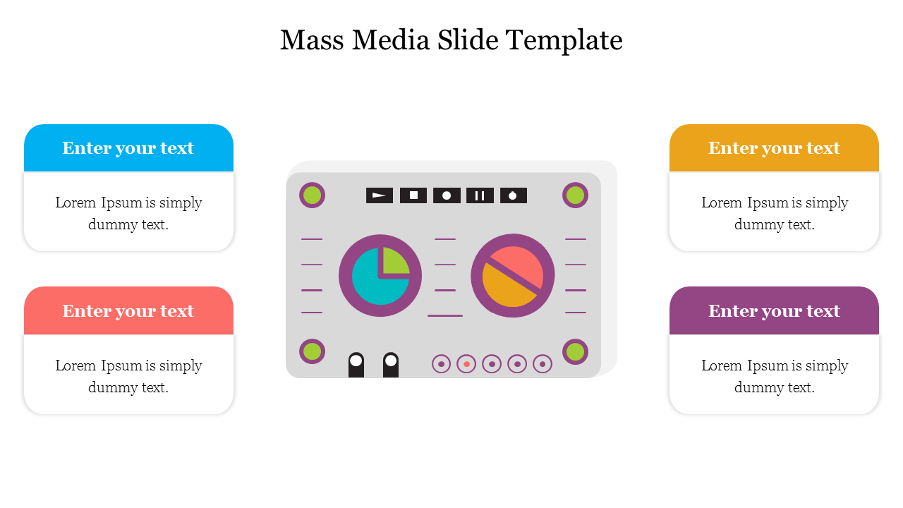 Mass Media Slide Template